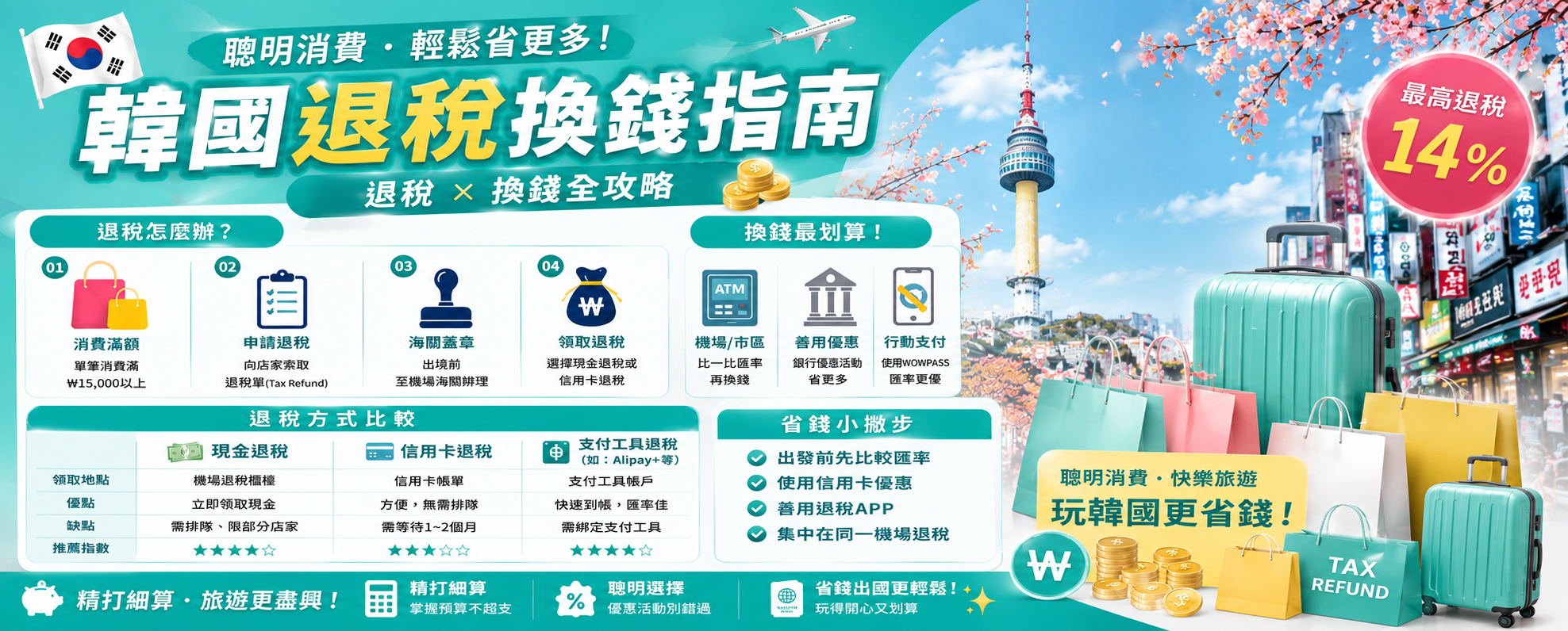 韓國退稅換錢T